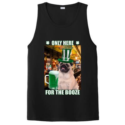 I'm Only Here for the Booze Beer Pug St. Patrick's Day PosiCharge Competitor Tank