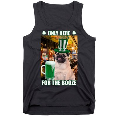 I'm Only Here for the Booze Beer Pug St. Patrick's Day Tank Top