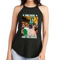 I'm Only Here for the Booze Beer Pug St. Patrick's Day Women's Perfect Tri Rocker Tank