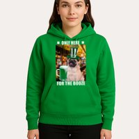 I'm Only Here for the Booze Beer Pug St. Patrick's Day Hoodie