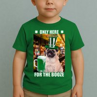 I'm Only Here for the Booze Beer Pug St. Patrick's Day Toddler T-Shirt