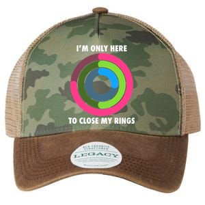 I'm Only Here To Close My Rings Legacy Tie Dye Trucker Hat