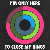 I'm Only Here To Close My Rings Adult Drive Performance Visor
