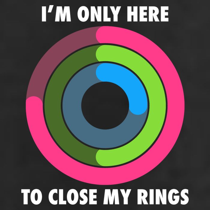 I'm Only Here To Close My Rings Adult Drive Performance Visor