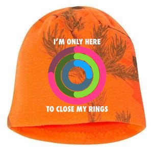 I'm Only Here To Close My Rings Kati - Camo Knit Beanie