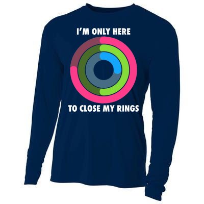 I'm Only Here To Close My Rings Cooling Performance Long Sleeve Crew