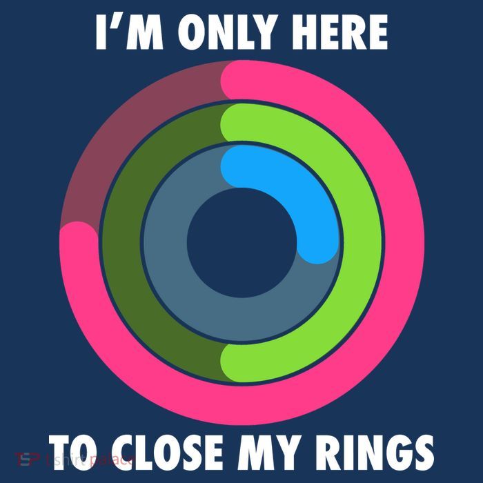 I'm Only Here To Close My Rings Kids T-Shirt