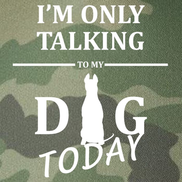 I'm Only Talking To My Dog Today Funny Legacy Tie Dye Trucker Hat