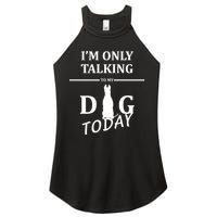 I'm Only Talking To My Dog Today Funny Women's Perfect Tri Rocker Tank