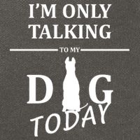I'm Only Talking To My Dog Today Funny Cotton Canvas Backpack
