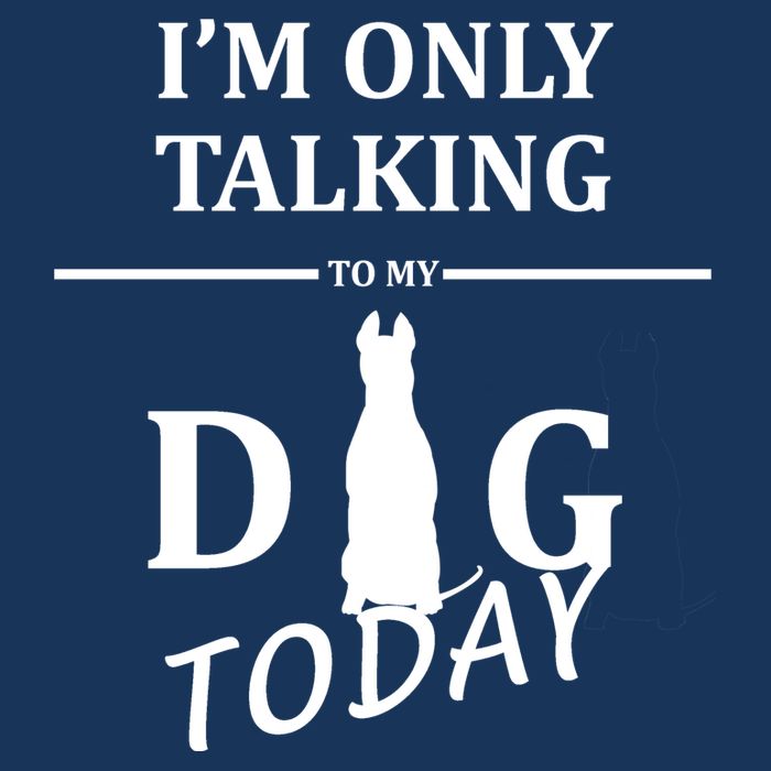 I'm Only Talking To My Dog Today Funny Premium T-Shirt