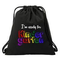 I'm Ready For Kindergarten Drawstring Bag
