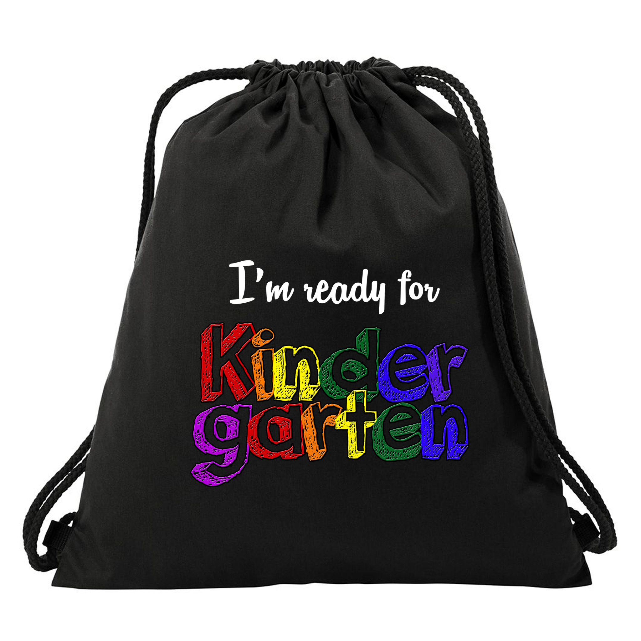 I'm Ready For Kindergarten Drawstring Bag