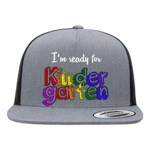 I'm Ready For Kindergarten Flat Bill Trucker Hat