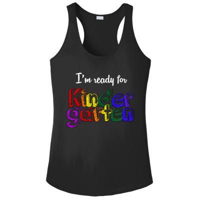 I'm Ready For Kindergarten Ladies PosiCharge Competitor Racerback Tank