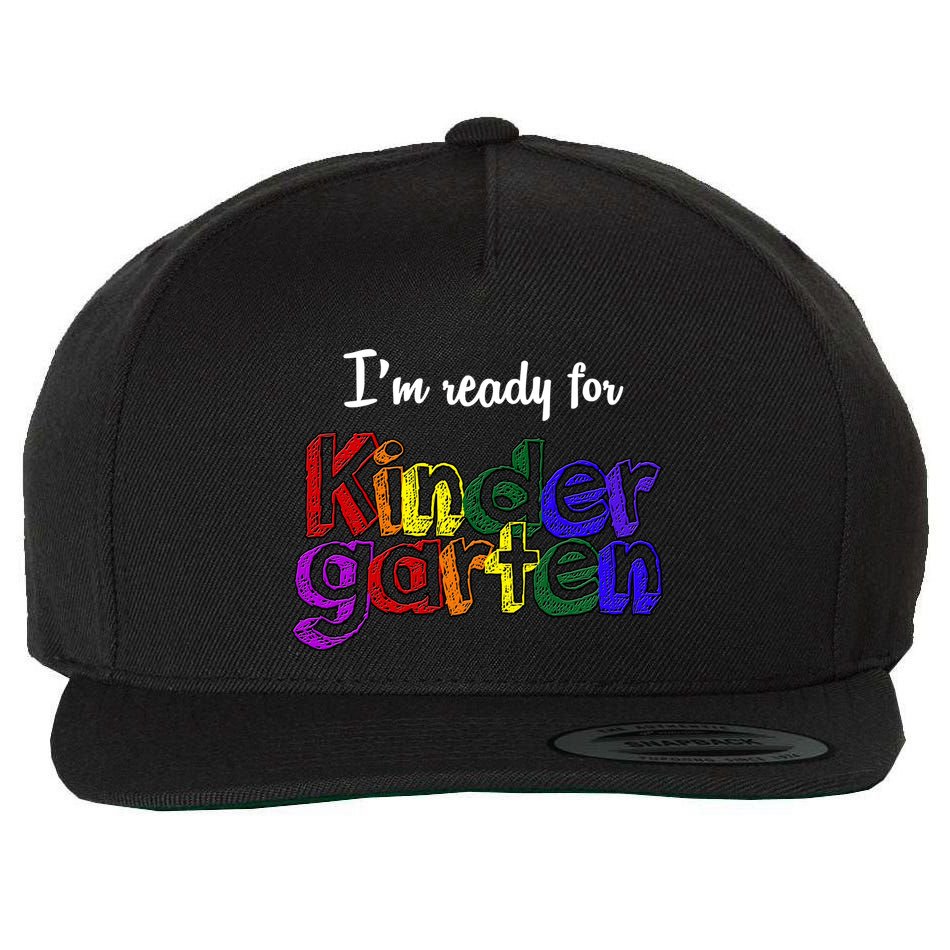 I'm Ready For Kindergarten Wool Snapback Cap