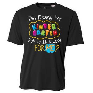 I'm Ready Kids First Day Of Kindergarten Cooling Performance Crew T-Shirt