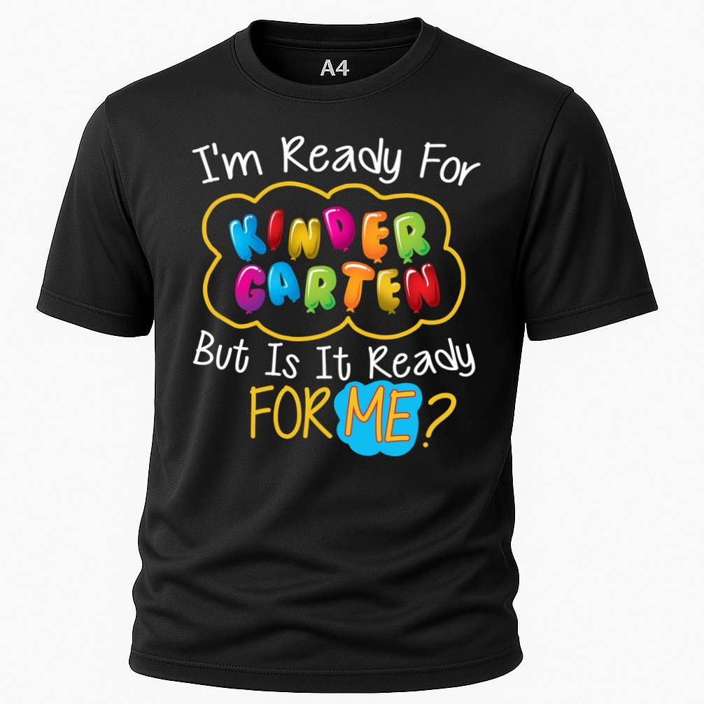 I'm Ready Kids First Day Of Kindergarten Cooling Performance Crew T-Shirt