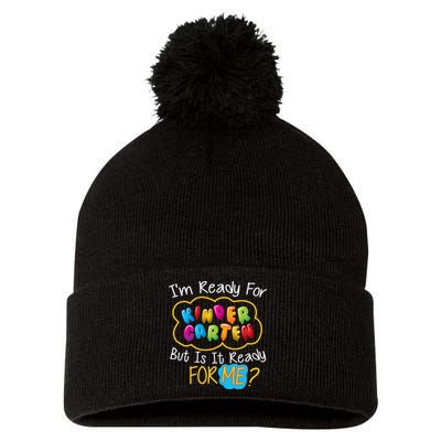 I'm Ready Kids First Day Of Kindergarten Pom Pom 12in Knit Beanie