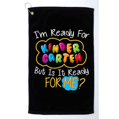 I'm Ready Kids First Day Of Kindergarten Platinum Collection Golf Towel