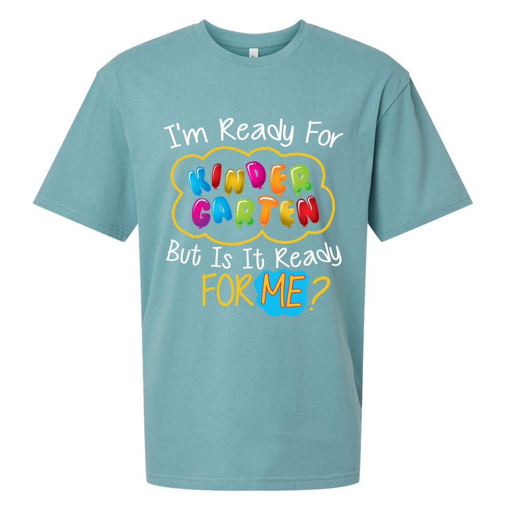 I'm Ready Kids First Day Of Kindergarten Sueded Cloud Jersey T-Shirt