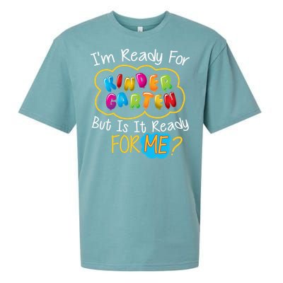 I'm Ready Kids First Day Of Kindergarten Sueded Cloud Jersey T-Shirt