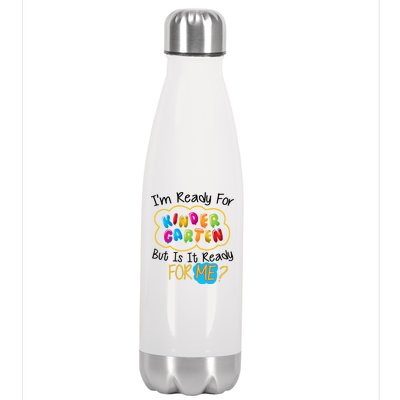 I'm Ready Kids First Day Of Kindergarten Stainless Steel Insulated Water Bottle