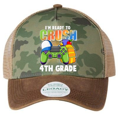 I'm Ready To Crush 4th Grade Video Gamer Legacy Tie Dye Trucker Hat