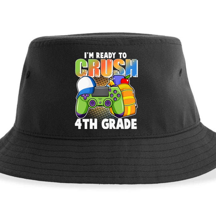 I'm Ready To Crush 4th Grade Video Gamer Sustainable Bucket Hat