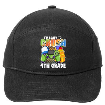 I'm Ready To Crush 4th Grade Video Gamer 7-Panel Snapback Hat