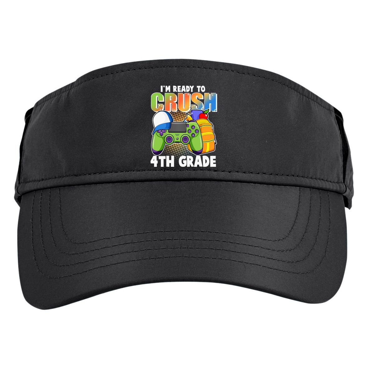 I'm Ready To Crush 4th Grade Video Gamer Adult Drive Performance Visor