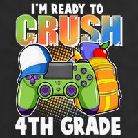 I'm Ready To Crush 4th Grade Video Gamer Adult Drive Performance Visor