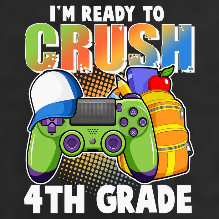 I'm Ready To Crush 4th Grade Video Gamer Adult Drive Performance Visor