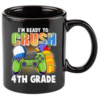 I'm Ready To Crush 4th Grade Video Gamer 11oz C Handle Ceramic Mug