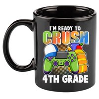 I'm Ready To Crush 4th Grade Video Gamer 11oz C Handle Ceramic Mug