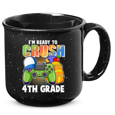 I'm Ready To Crush 4th Grade Video Gamer 15oz Campfire Ceramic Mug