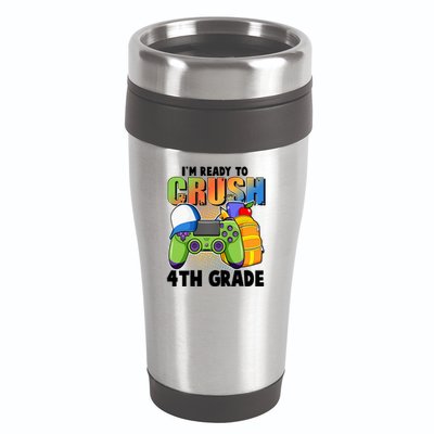 I'm Ready To Crush 4th Grade Video Gamer 16oz Travel Tumbler