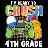 I'm Ready To Crush 4th Grade Video Gamer Crop Top