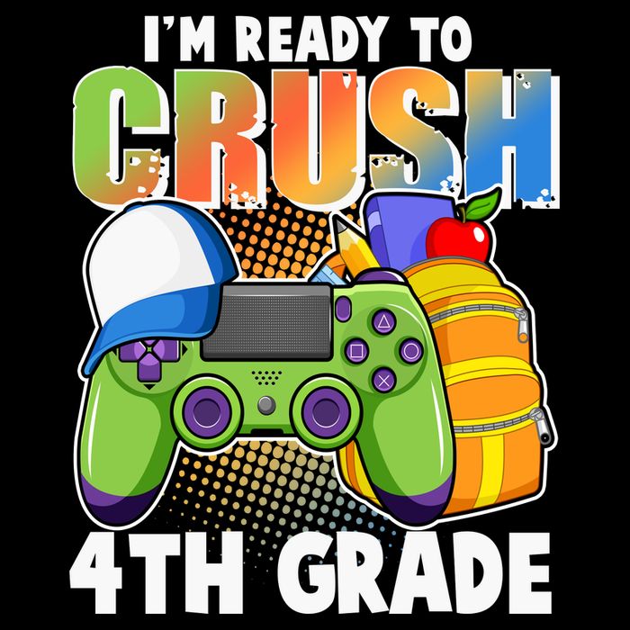 I'm Ready To Crush 4th Grade Video Gamer Crop Top