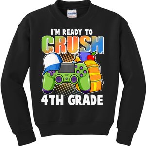 I'm Ready To Crush 4th Grade Video Gamer Kids Sweatshirt