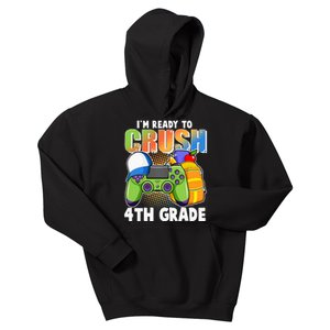 I'm Ready To Crush 4th Grade Video Gamer Kids Hoodie