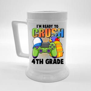 I'm Ready To Crush 4th Grade Video Gamer Beer Stein