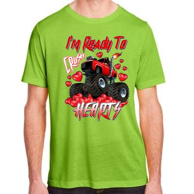 I'm Ready To Crush Hearts Monster Truck Valentine's Day Adult ChromaSoft Performance T-Shirt