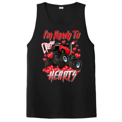 I'm Ready To Crush Hearts Monster Truck Valentine's Day PosiCharge Competitor Tank