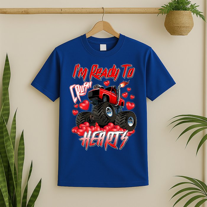 I'm Ready To Crush Hearts Monster Truck Valentine's Day T-Shirt