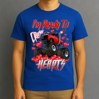 I'm Ready To Crush Hearts Monster Truck Valentine's Day T-Shirt