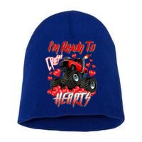 I'm Ready To Crush Hearts Monster Truck Valentine's Day Short Acrylic Beanie