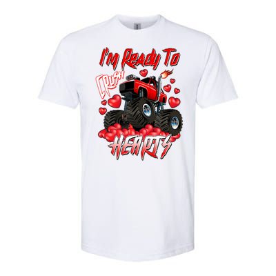 I'm Ready To Crush Hearts Monster Truck Valentine's Day Softstyle CVC T-Shirt