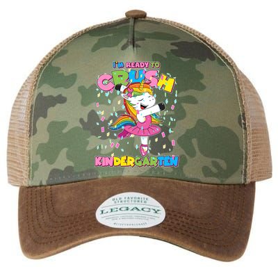 I'm Ready To Crush Kindergarten Cute Unicorn Legacy Tie Dye Trucker Hat