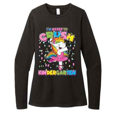 I'm Ready To Crush Kindergarten Cute Unicorn Womens CVC Long Sleeve Shirt